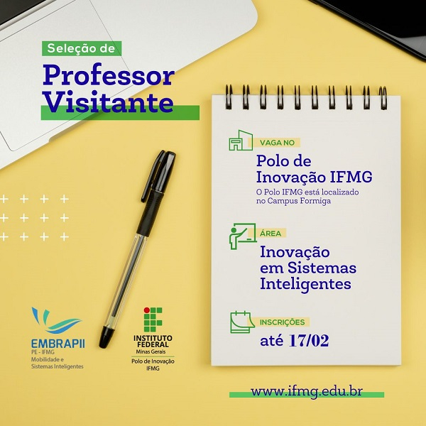 Polo IFMG abre as inscrições para contratação de professor visitante